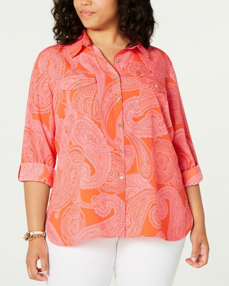 Tommy hilfiger paisley shirt cheap